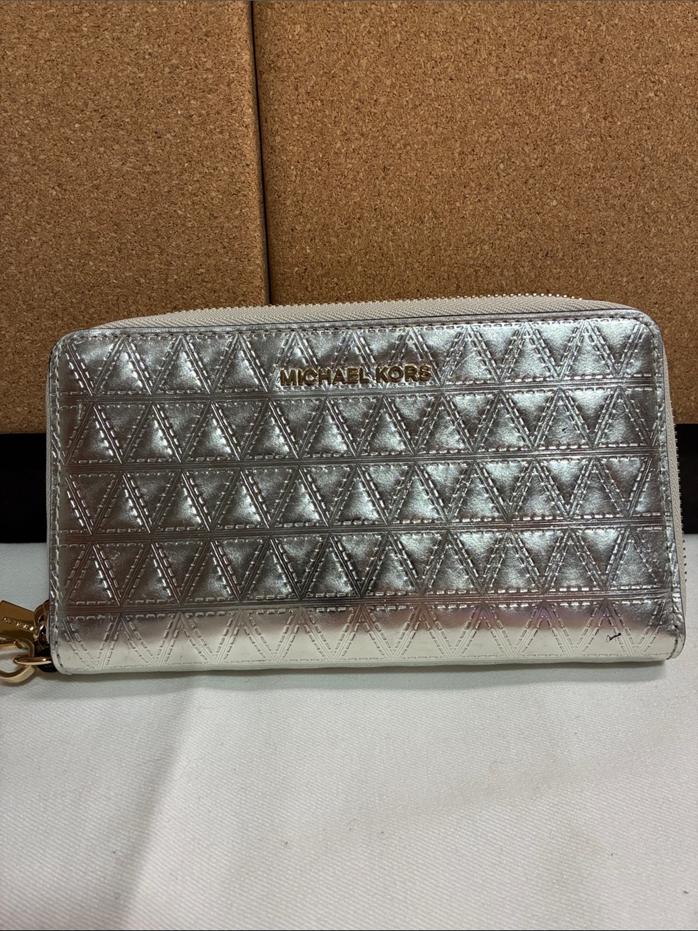 Michael Kors zip around wallet/wristlet